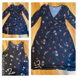 3 floral maternity dresses